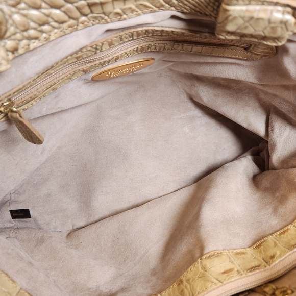 Brahmin Louise Rose Satchel With Crocodile Embossed Leather - Picture 13 of 17